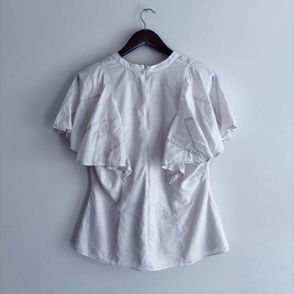 Anna Cate Becca Embroidered Blouse Medium Coastal Grandma Tuckernuck - Picture 4 of 8